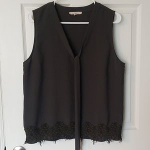 41 Hawthorn Olive Sleeveless Blouse